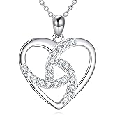LUHE Celtic Knot Necklace Sterling Silver Celtic Knot Pendant Trinity Knot Jewelry Women's Irish Gift