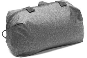 Peak Design Shoe Pouch, Charcoal, Ultralight Travel Organizer Bag for Shoes or Other Items, Weatherproof Shell, Packs into Itself, Fits 1–2 Pairs of Shoes, Works with Peak Design Travel Bags