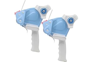 WELSTIK Tape Gun 2-Inch - Fast and Convenient Packing Solution for 2-Inch Tape Dispenser 2 Pack Blue
