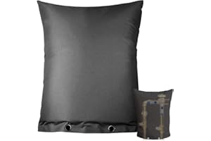 Wsobue Backflow Preventer Cover Insulated Pouch,Outdoor Pipe Insulation Cover,Winter Freeze Protection Water Well Pump Covers Sprinkler Valve Cover Insulated (Black 16''W x 20''H)