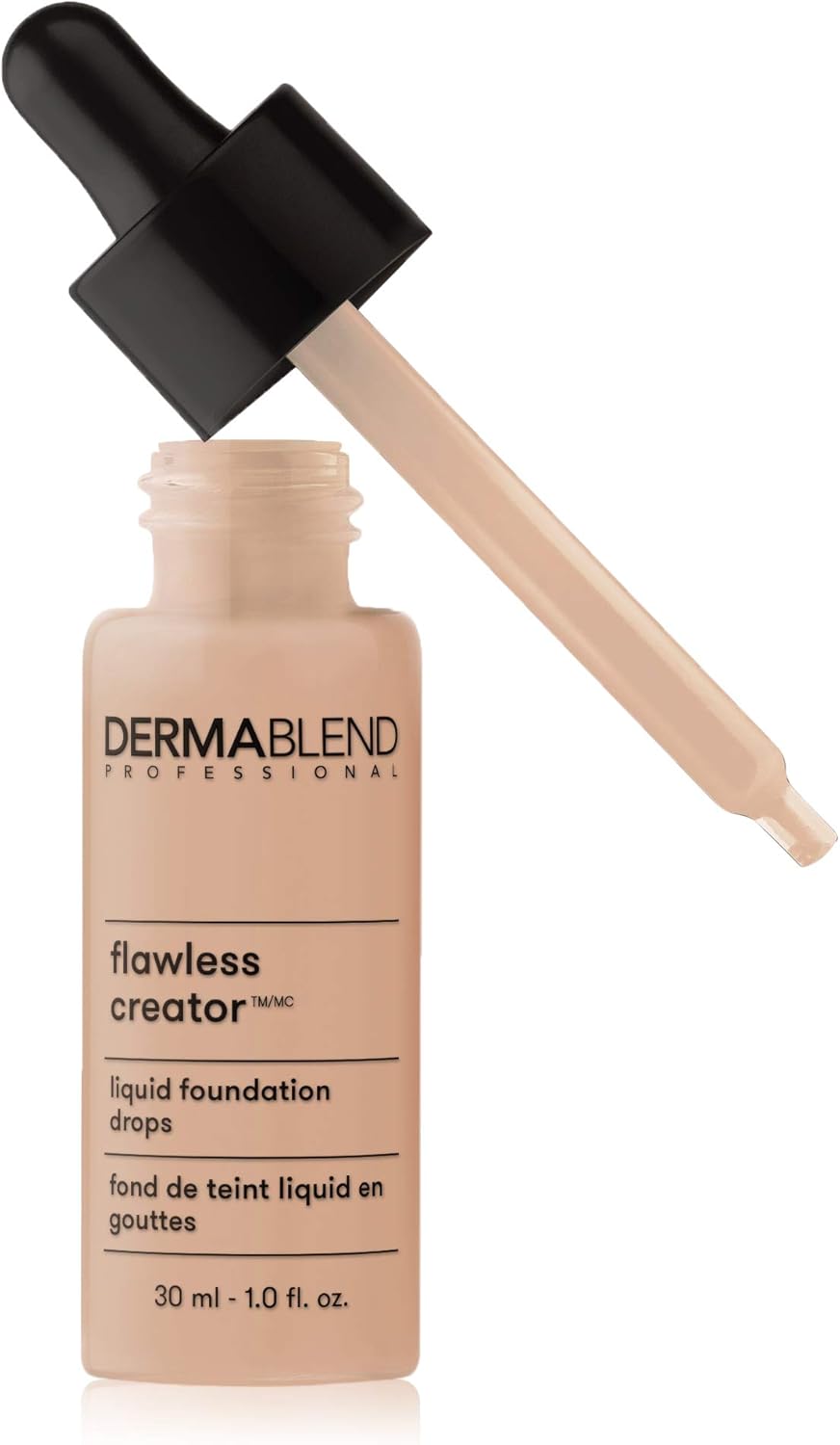 Dermablend Professional Flawless Creator Lightweight Foundation - Multi-Use Liquid Pigments - Oil-Free, Water-Free, Non-Comedogenic - Suitable for Sensitive and Acne-Prone Skin - Shade: 37N - 30 ml