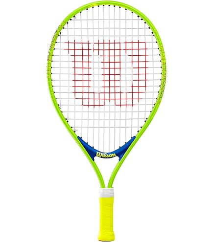 Raquette De Tennis Wilson Intrigue Jr 21 – Cadre AirLite Alloy, Pour Jeunes 5-6 Ans, Rouge/bleu