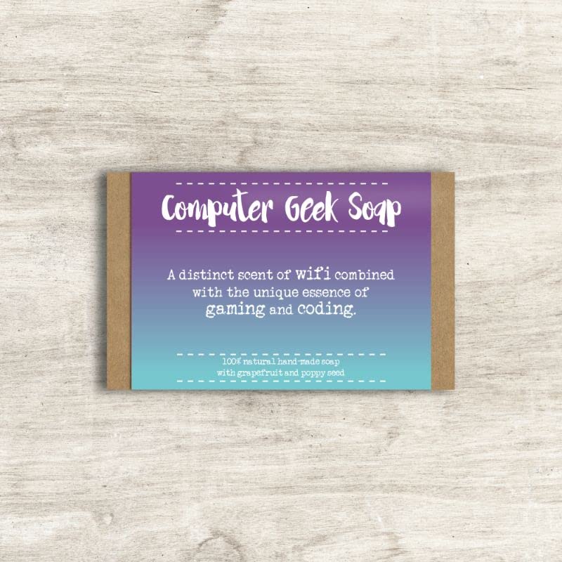 Computer Geek Soap Bar In Gift Box Novelty Gift Idea By Dandelion Stationery SP009