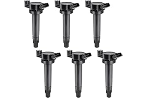 HCHENUP Set of 6 Ignition Coils Compatible with Toyota Sienna Highlander Hybrid Solara Highlander for Lexus RX330 ES330 RX 330 ES 330 2004-2008 Coils 3.3 V6 Replaces# UF506 UF430