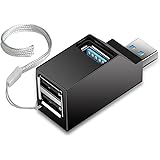 Onvian 3 Port USB Hub High Speed Splitter Plug and Play Bus Powered, Black
