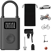 Xiaomi Portable Electric Air Compressor, 150 PSI Tire Inflator for Car, Scooter, Bike Tires and Balls - Cordless with Digital Pressure Detection