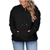 Womens Plus Size Tops Fashion 2026 Spring Hoodies Sweatshirts Drawstring Long Sleeve Waffle Knit Pullover Sweatshirt