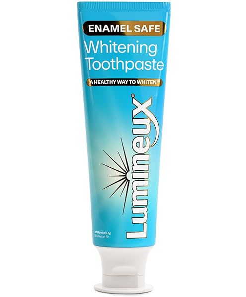 LUMINEUX TEETH WHITENING TOOTHPASTE – PEROXIDE FREE, ENAMEL SAFE FOR SENSITIVE WHITER TEETH – FLUORIDE FREE, NO ALCOHOL, ARTIFICIAL COLORS, SLS FREE DENTIST FORMULATED – 3.75 OZ