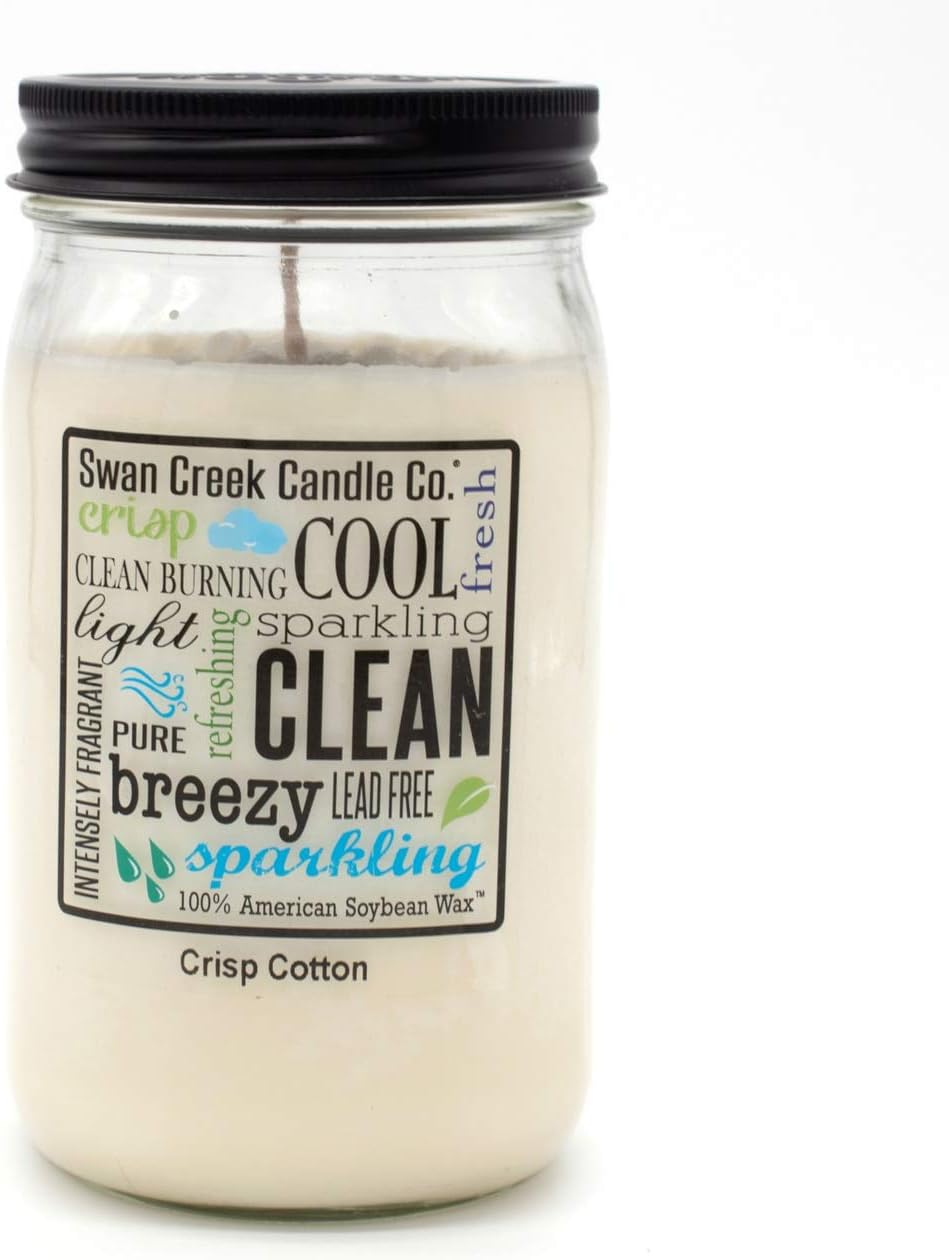Swan Creek CandleCrisp Cotton 24 Oz