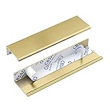 goldenwarm 12 Pack Gold Drawer Pulls Stick on