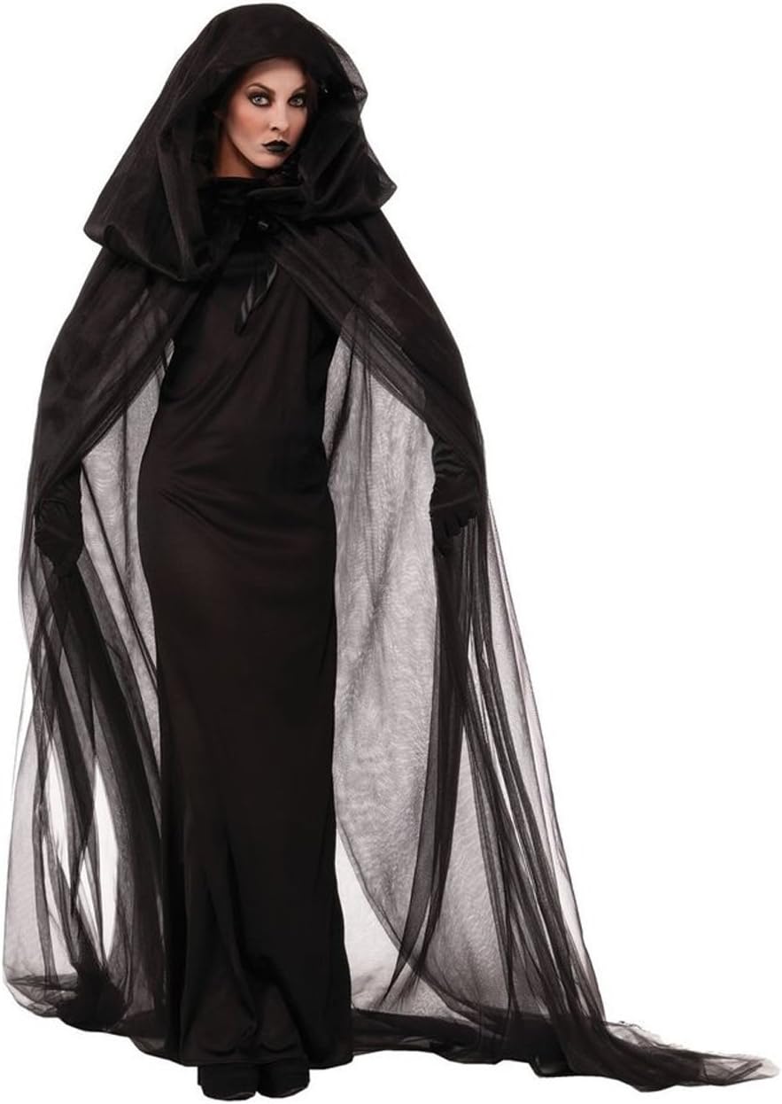 Menglihua Halloween Ghost Wizard Witchcraft Cape Cloak Cosplay The Haunted Costume