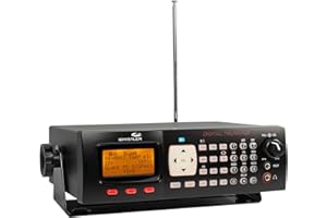 Whistler WS1065 Digital Trunking Desktop Scanner – Programmable Police/Fire Radio with Backlit Display, 1800 Memory Channels, and V-Scanner Technology – Black