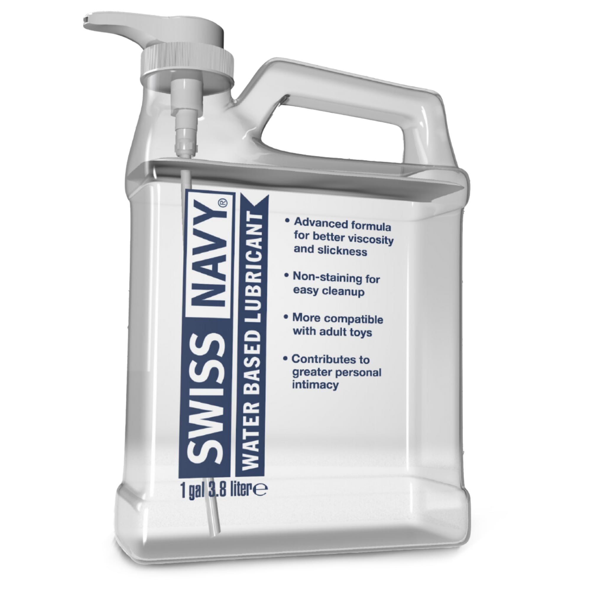 SWISS NAVY Premium Water Based Sex Lubricant, 1 Gallon, MD Science Lab