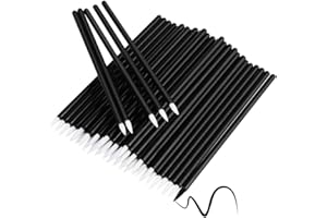 Bysiter Disposable Eyeliner Brush Eye shadow Applicator Fine Point Eye Liner Pens Lip Liner brushs Cosmetic Wands Makeup Tool