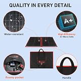 DOKIO 100W Foldable Monocrystalline Solar Panel Kit with 10A Controller view 5