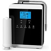 Alkaline Water Ionizer Machine for Home, 11 Titanium Plates Alkaline Water Machine, pH 4-10.5 Acid Water Purifier, Water Filter Up to -600mV ORP | 10000 Liters Per Filter