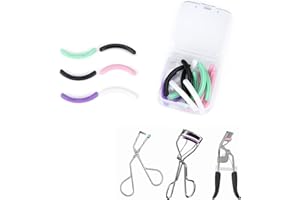 UXIETIN Eyelash Curler Refill Pads Compatible with Shiseido,Eyelash Curler Refill,Silicone Lash Curler Refill Pads Compatible with Revlon Elf Shu uemura,24PCS (Colorful)