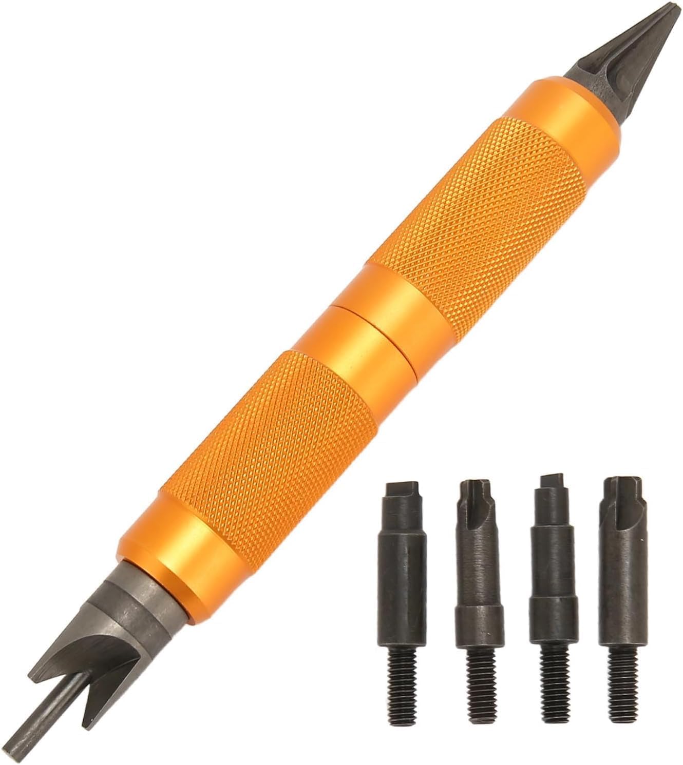 Case Prep Tool, Double Ended Design Primer Crimps Case Prep Tools High Hardness Steel Deburring Hand Tools Sharpness and Accurate Case Prep Multi Tool