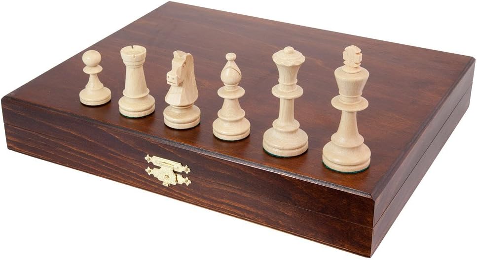 Staunton Design DELUXE Boxed CHESS Pieces SIZE 5