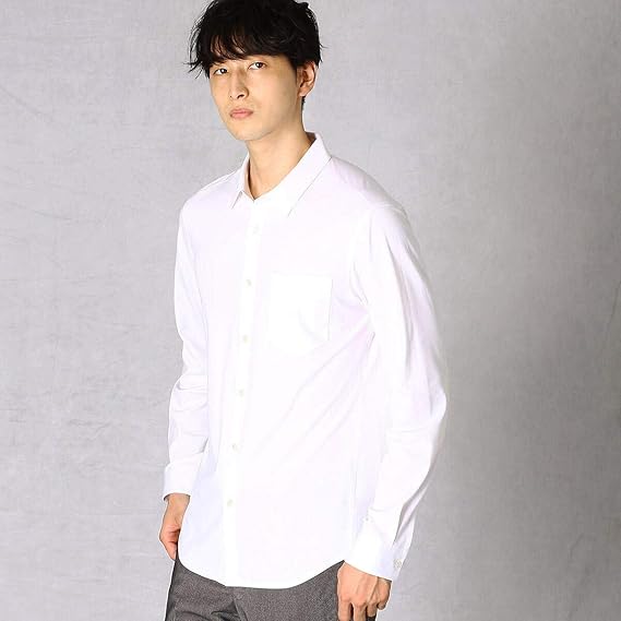 Amazon コムサ メン Comme Ca Men シームレスショートポイントカラーシャツ 07 19ir05 0 S ホワイト シャツ 通販