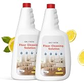 QKLYXEN Floor Cleaning Solution Compatible with Roborock 33 FL OZ, Orange | Floor Cleaner for All Robot Vacuums with Mopping &amp; Cordless Wet/Dry Vacuum Mop Cleaner