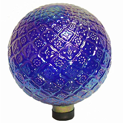 Echo Valley E-V 10" Translucent Blue Embossed Gazing Globe