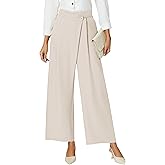 Blooming Jelly Women Wide Leg Dress Pants High Waisted Work Pant with Pocket Business Casual Outfits 2025