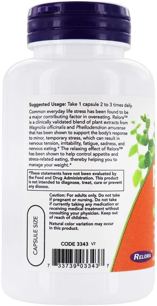 NOW Foods Relora, 300mg -120 vcaps - Image 4