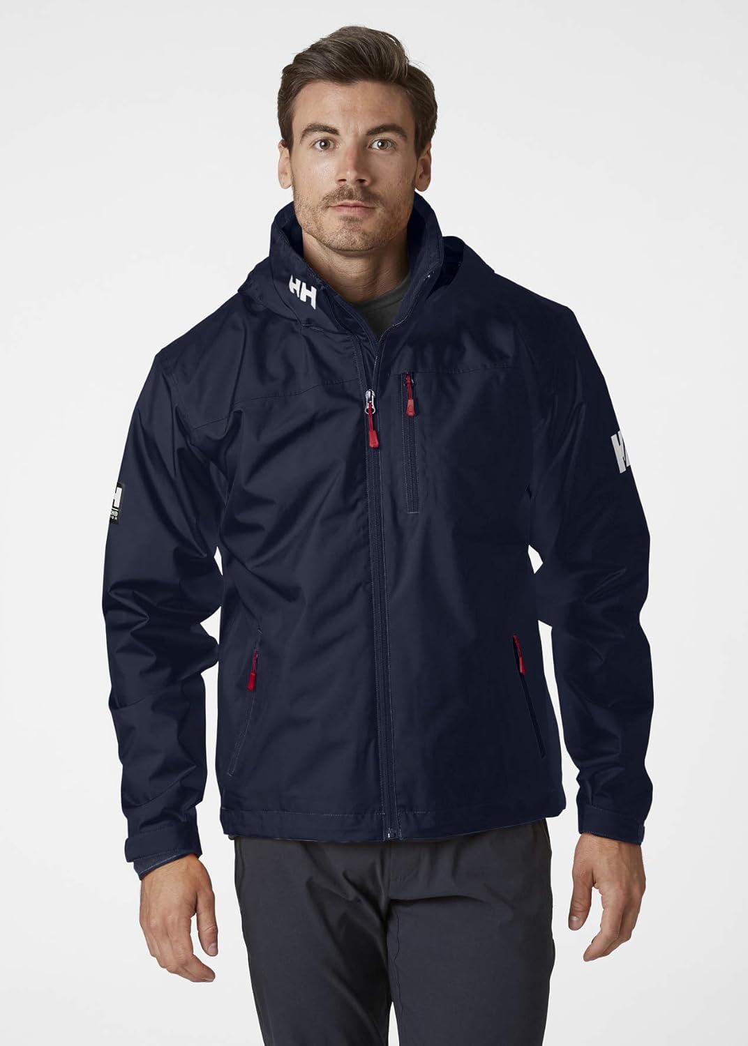 Helly-Hansen 33874 Men's Crew Hooded Midlayer Jacket: Clothing