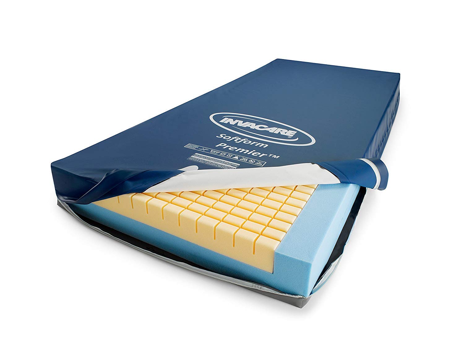 Invacare Softform Premier Fluid-Resistant Homecare Bed Mattress, 80 x 36 x 6 in, IPM1080: Industrial & Scientific
