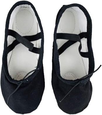 black ballet dance shoes