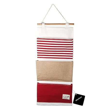 xhorizon TM FM8 Leinen / Baumwollgewebe 3 Taschen Wand-Tür-Schrank