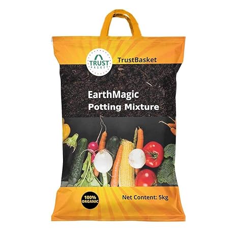 Trust Basket Enriched Earth Magic Potting Soil Fertilizer for Plants (5 kg, Multicolour)