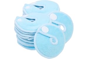 GLEAVI 28pcs G Tube Pad Holder Feeding Tube Button Covers Reusable Nursing Pads Soft Absorbent Breast Pads for Kids Breastfeeding Supports Nursing Care Sky-Blue