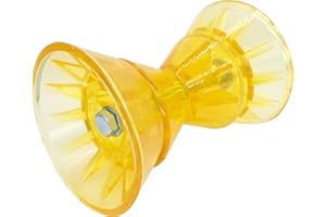 GLUCKMARINE GlückMarine 5" X 3" & 7" X 4" Boat Trailer Roller Assembly with 1/2 Inch Shaft Bow Stop