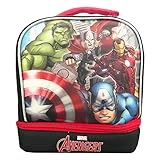 4SGM Marvel Avengers Captain America Superheroes Dual Insulated Lunch Box - Lunchbox