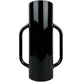 1 Pack 24 Inch Black Fence Post Driver with Handle 34LB Iron T Post Pole Pounder Hand Post Rammer for U Fence Post Wooden Post