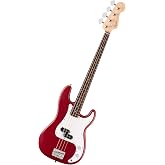 Fender Squier Debut Series Precision Bass Guitar, Beginner Guitar, with 2-Year Warranty, Includes Free Lessons, Dakota Red with Matte Finish
