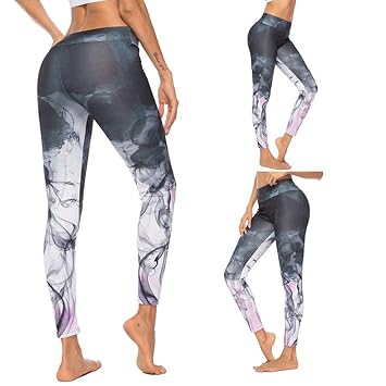 Amazon.com: Charmsamx - Pantalones de yoga de talle alto ...