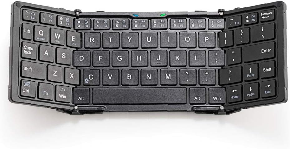 Anker Foldable Bluetooth Keyboard, Ultra-Compact Profile Wireless Keyboard for iOS, Android, Windows, and Mac with Rechargeable Battery