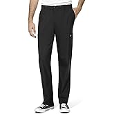 WINK Scrubs for Men, W123, Flat Front Cargo Pants with Full Zipper Fly and 9 Pockets
