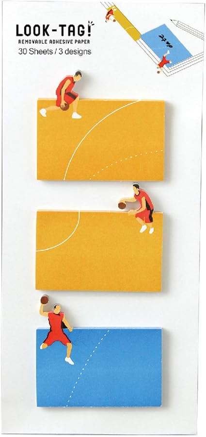 Amazon Co Jp Spice Of Life スパイス 付箋 ふせん 紙 メモ デザイン インデックス Look バスケットボール 90枚 3種30枚 Pfbs ホーム キッチン