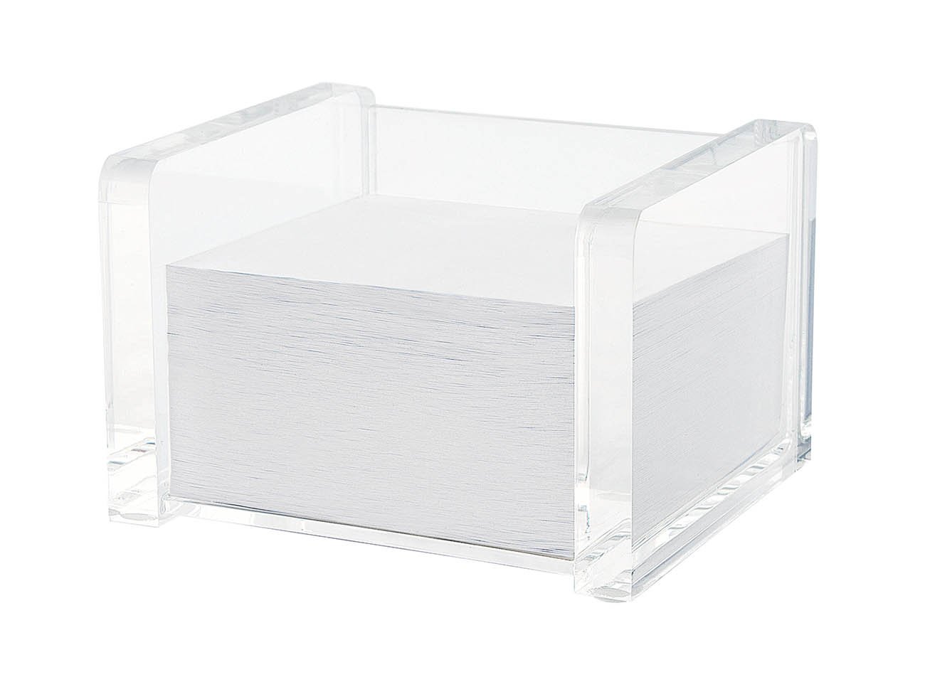 Wedo Cristallic - Cubic Note-Slip Holder with Sheets - Transparent