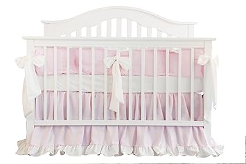 pink ruffle crib bedding