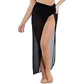 Popilush Swimsuit Coverup for Women - Mesh Swim Beach Bathing Suit Cover Ups Sarong Wraps Skirt Vacation Clothes