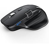 TECKNET Wireless Mouse, Bluetooth Mouse (BT5.0/5.0 & 2.4G) Rechargeable 4800 DPI Ergonomic Optical Mouse with 6 Adjustable, Q