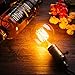 Vintage Light Bulb, Elfeland Antique Retro Edison Bulb 60w E26 E27 Medium Base Globe Incandescent Light Bulbs G80 Dimmable for Pendant Lighting Wall Sconces Ceiling Fan (2 Pack)