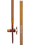 Amber Burette, 25mL - with PTFE Key Stopcock