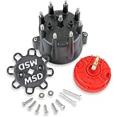 MSD 84336 HEI Distributor Cap and Rotor Kit Black