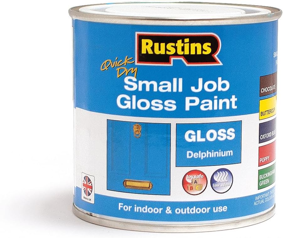 Rustins Small Job Gloss Paint Delphinium 250ml